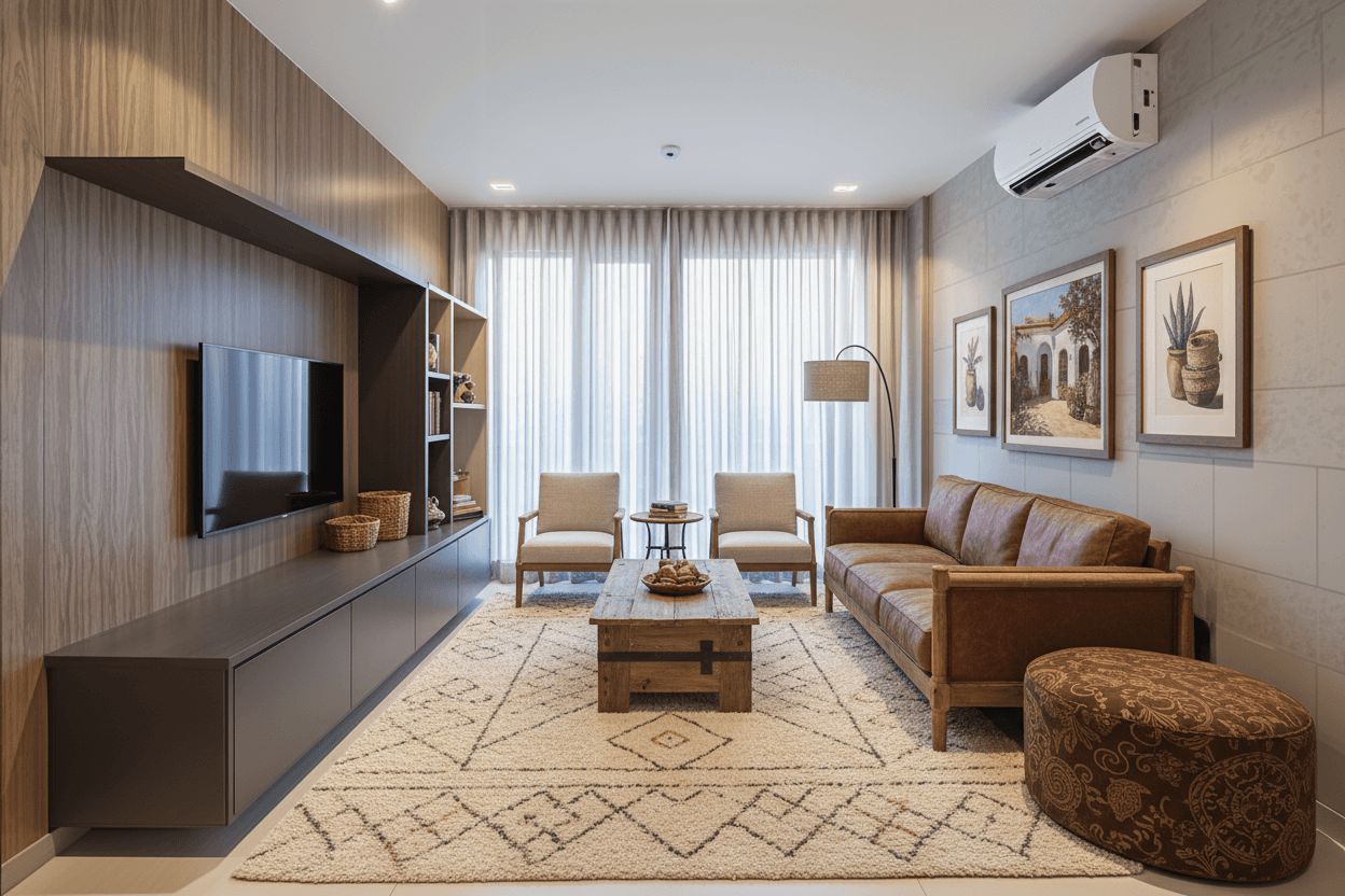 Farmhouse Hacienda · Living Room