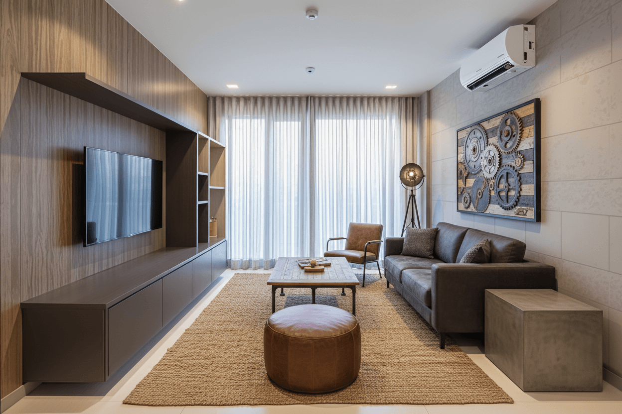 Metro Industrial · Living Room