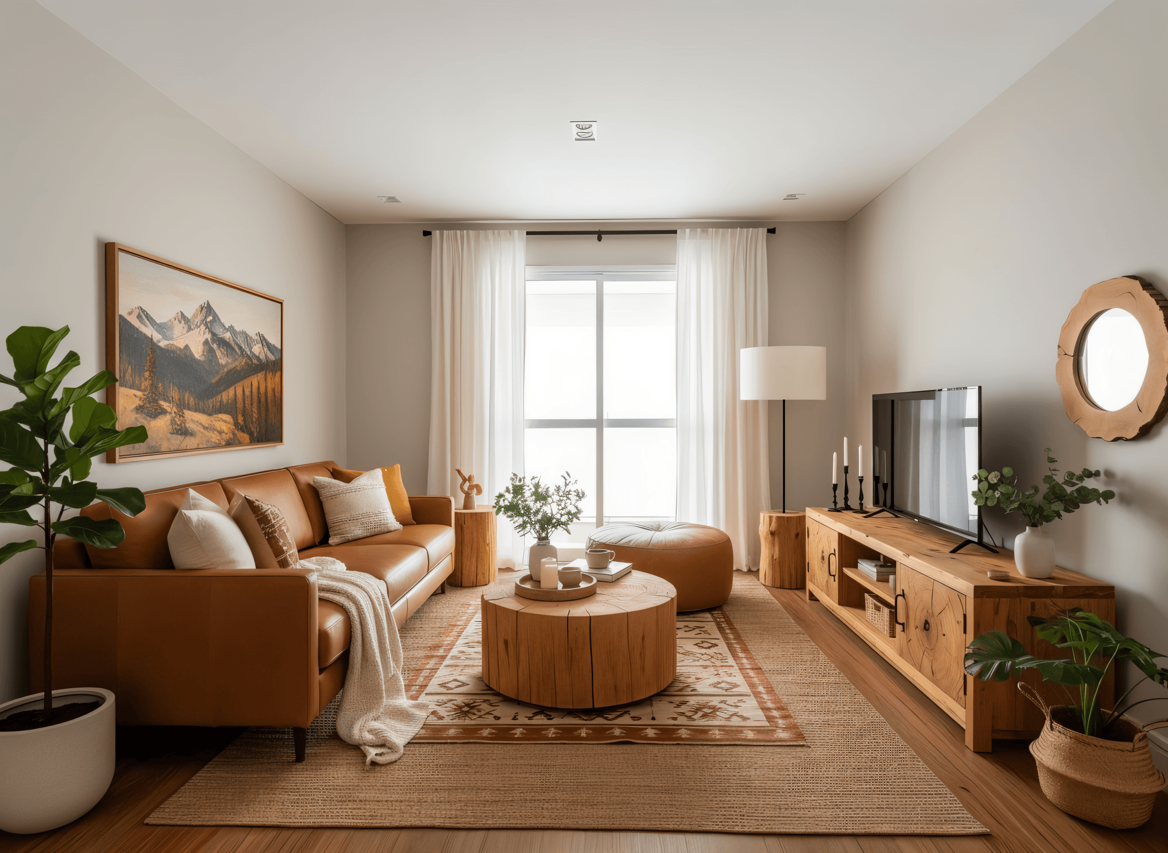 Rustic · Living Room